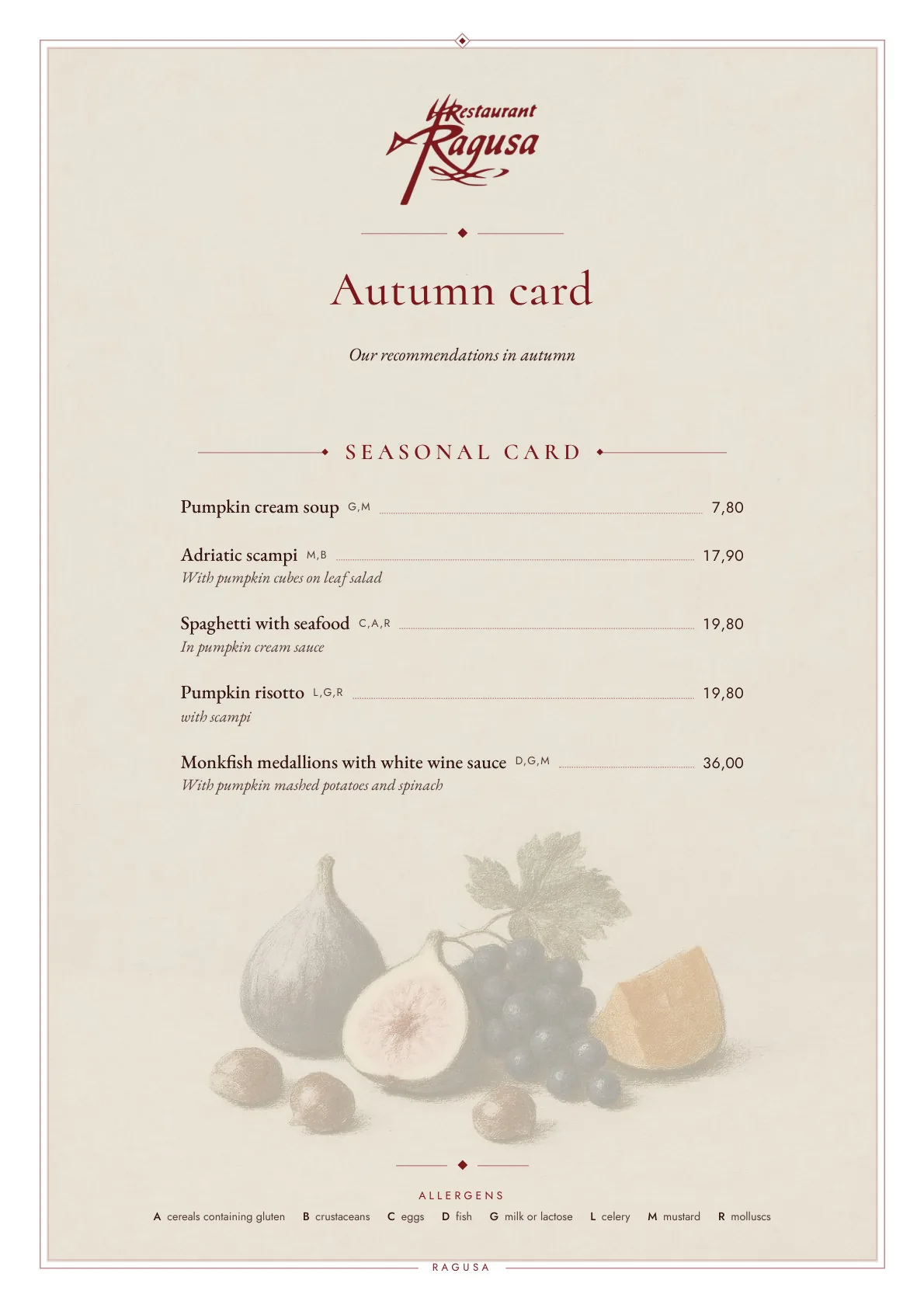 Autumn card