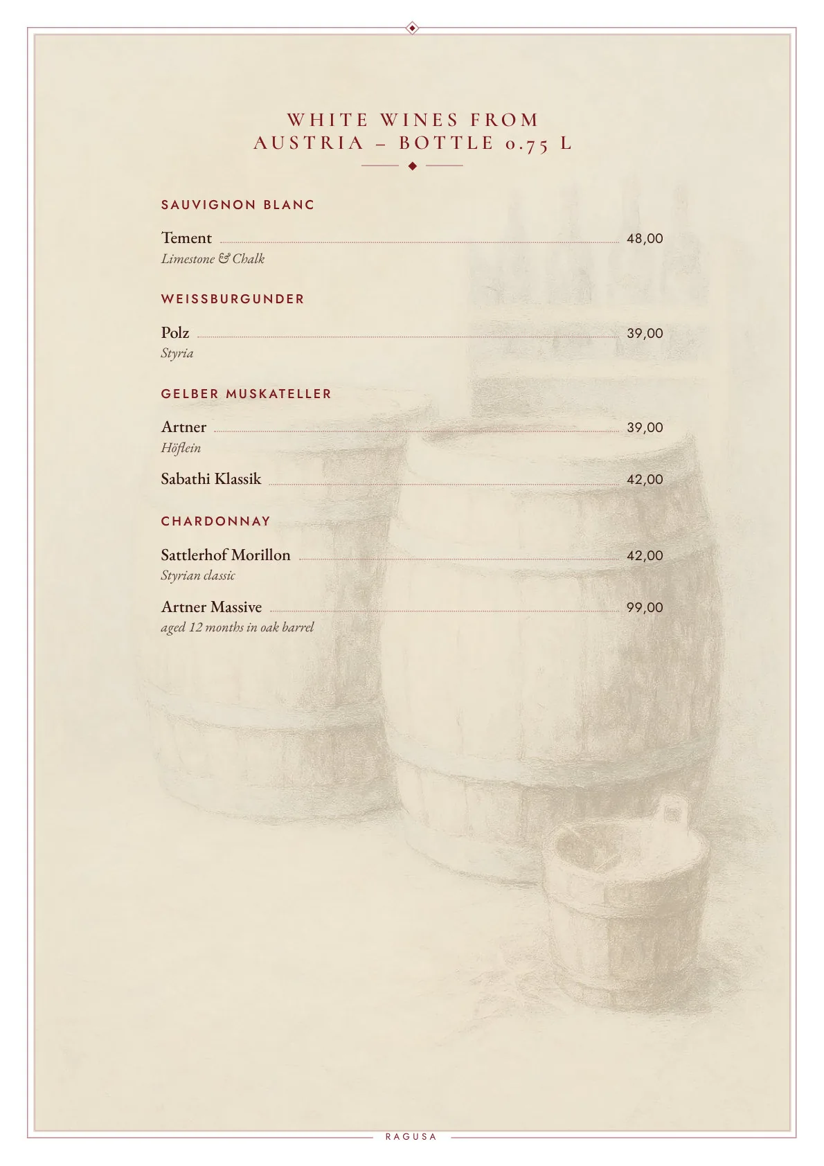 Wine List
